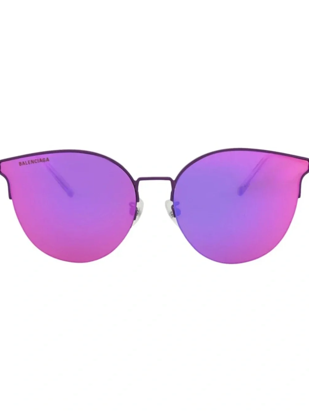 Balenciaga Purple Mirrored Women's Sunglasses